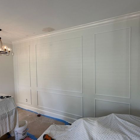 Wall Molding Package Ready to Assemble, Pre-cut Factory Primed, Wall Paneling Kit 3 Upper and 3 Bottom Rectangles Wainscoting Panels - Etsy Turkey Living Room Panelling, Room Green, Book Room, Exposed Brick Walls, Wall Trim, Wall Molding, Dining Room Walls, Wainscoting, Living Room Wall