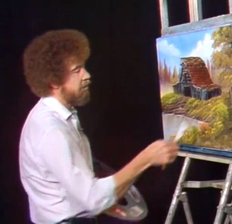 Bob Ross Painting Episodes Are Streaming Online And People Are Stoked Bob Ross Episodes, Bob Ross Happy Trees, Bob Ross Art, Cityscape Drawing, Beach Mural, Bob Ross Paintings, Landscape Painting Tutorial, Portraits Art, Winter Landscape Painting