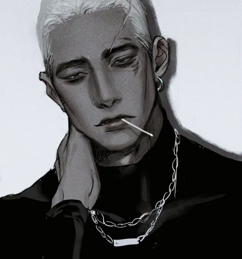 Bg3 Oc Art, Hot Male Drawing, Gangster Character Design, Mafia Oc, Dark Anime Guys, Black Anime Characters, Guy Drawing, Dessin Adorable, Digital Art Anime