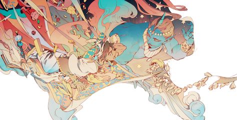 James Jean Art, Jean Painting, Jean Art, James Jeans, James Jean, Arabian Nights, Illustration Artists, Drawing Inspiration, Art Museum