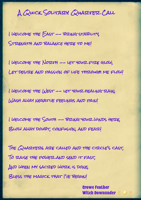 Calling Quarters Wicca, Call The Corners Witchcraft, Calling Quarters, Calling The Quarters, Calling The Corners, Herb Correspondences, Celtic Spirituality, North East South West, Casting A Circle