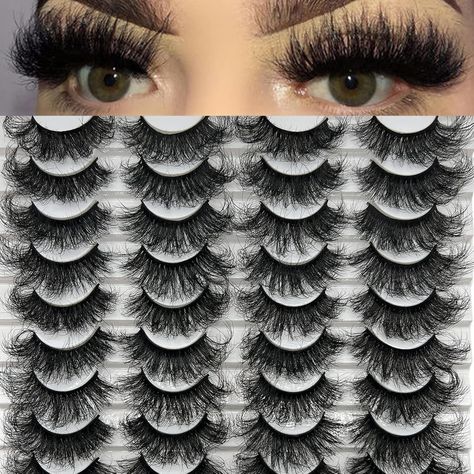 Amazon.com: TIKILEY 20 Pairs Wispy Mink Eyelashes 20 MM 3D Mink Lashes Fluffy Natural Look, Reusable Wholesale Dramatic Long 20MM Eye Lashes Pack : Beauty & Personal Care Lashes Pack, Eye Lashes, 3d Mink Lashes, Mink Eyelashes, Mink Lashes, Natural Look, Eyelashes, Beauty And Personal Care, Lashes