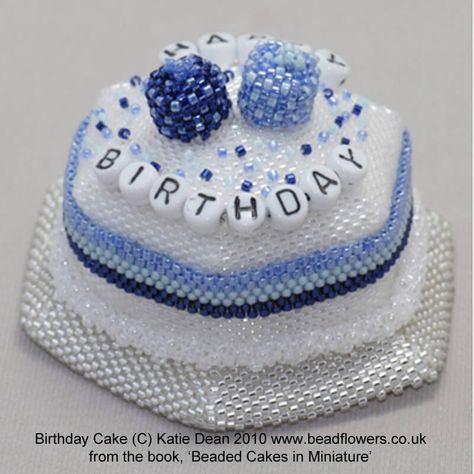 Blue Birthday Cakes, Beaded Boxes, Blue Birthday, Beaded Ornaments, Bead Weaving, Trinket Boxes, Design Your Own, Dean, Mother’s Day