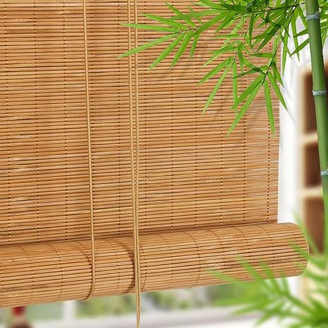 Natural Bamboo Roller Blind, Bamboo Blind, Wooden Roller Blind, Cord Roller Blind, Curtain, Light Filter Blind, Blackout Roller Blind, Privacy Screen, for Teahouse/Restaurant/Garden/Balcony (45 x 100 cm/18 x 39 inches) : Amazon.de: Home & Kitchen Bamboo Roller Blinds, Blind Curtain, Restaurant Garden, Curtain Installation, Diy Furniture Cheap, Bamboo Curtains, Bamboo Blinds, Bamboo Shades, Bamboo Crafts