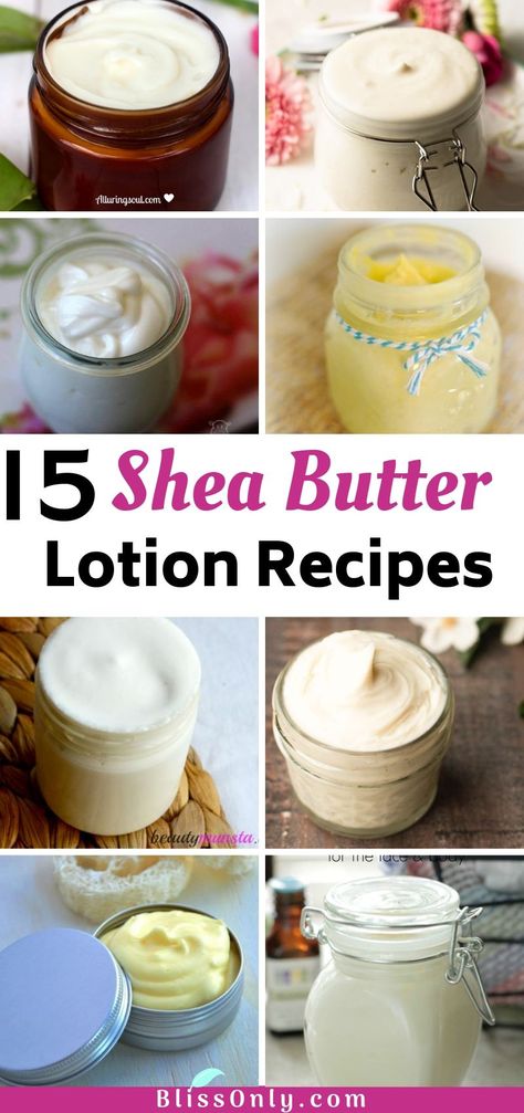 Shea Lotion Recipe, Essential Oil Body Lotion Recipes, Shea Butter Lotion Recipe Diy, Diy Lotion For Dry Skin, Diy Shea Butter, Home Made Lotions, Homemade Shea Butter Lotion, How To Make Lotion With Shea Butter, How To Make Shea Butter Lotion