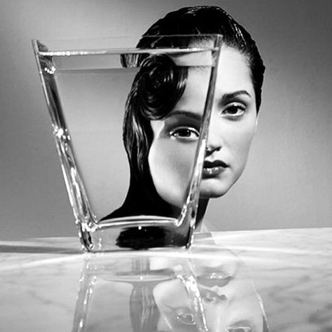 Distorted. #bw #glass #water Black And White Spider, Elliott Erwitt, Cindy Sherman, Martin Parr, Reflection Photography, Photographie Portrait Inspiration, Foto Tips, Top Photographers, Magnum Photos