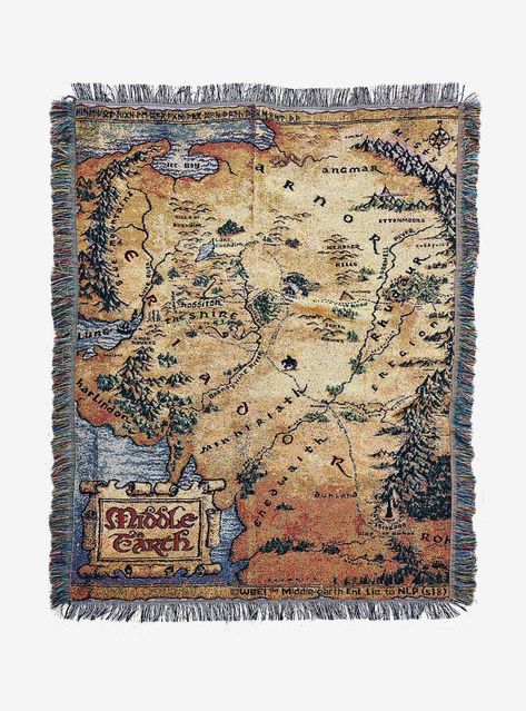 Make your home feel like Hobbiton 🧝🏼| The Lord Of The Rings Middle-Earth Tapestry Throw Blanket Earth Tapestry, Aladdin Magic Carpet, Map Tapestry, Harry Potter Quilt, Middle Earth Map, Quilted Throw Blanket, Quilted Duvet Cover, Woven Tapestry, The Lord Of The Rings