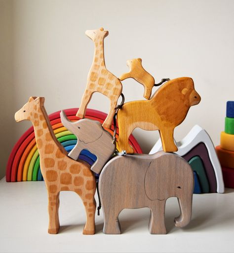 meet the mum behind the maker - busy busy learning - eric and albert's crafts - handmade - handcrafted - UK made - wooden toys - wooden animals Rocking Animals Wooden, Sensory Wooden Toys, Holztiger Wooden Animals, Dinosaur Wooden Toy, Wooden Crafts Diy, Childrens Wooden Toys Fox, Diy Pet Toys, Wooden Toys For Toddlers, Toy Animals