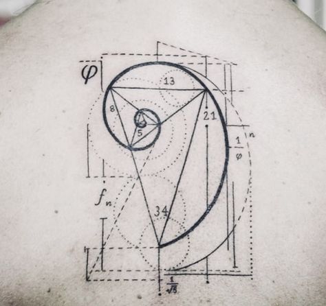 Fibbonaci Tattoo, Mathematical Tattoo, Physics Tattoos, Golden Ratio Tattoo, Teacher Tattoos, Fibonacci Tattoo, Globe Tattoos, Inner Arm Tattoos, Pen Tattoo