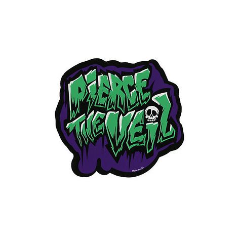 Pierce The Veil Logo Sticker | Hot Topic ($2.99) ❤ liked on Polyvore featuring accessories Pierce The Veil Logo, Pierce The Veil, The Veil, Logo Sticker, Hot Topic, Veil, For Women