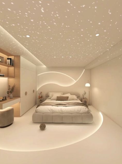 Ideas Bedroom Decoration, Home Design Kitchen, Kids Ceiling, Luxury Bedroom Interior Design, Modern White Bedroom, Idea Bedroom, Unique Bedroom Design, New Ceiling Design, Lobby Interior Design