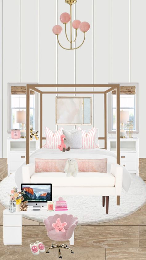 City Room Ideas, Bedroom Shuffles, Playroom/guest Room, Preppy Bedroom Ideas, Beachy Room Decor, Preppy Bedroom, Beachy Room, Preppy Vibes, Cute Rooms