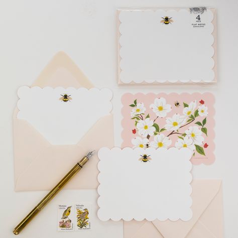 A lovely floral writing set based on my watercolor + gouache illustrations. . . . . . . . . . . . . ~ Size A2, 5.5" x 4.25" ~ Pack of 4 writing cards + 4 A2 envelopes ~ Scalloped die-cut edges ~ Printed full color on heavyweight card stock ~ Dogwood pattern on the back . . . . . . . . . . . . Oana Befort Art © all rights reserved Second picture photo credit: Juliana Mary Wedding Officiant Business, Oana Befort, Slow Art, Writing Cards, Watercolor Gouache, Stationary Paper, Gouache Illustrations, Luxury Gifts For Her, Stationary Gifts