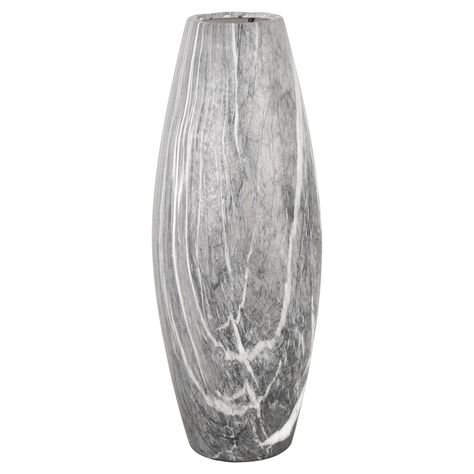 Oversized Floor Vases, Bathroom Ensuite, Hallway Inspiration, Plant Vase, Real Plants, Floor Vase, Grey Marble, Marble Effect, Artificial Plants