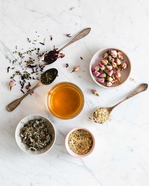 Herbal Photoshoot, Herbal Tea Aesthetic, Apothecary Cafe, Tea Moodboard, Herbal Tea Photography, Herbal Tea Recipes, Photography Tea, Tea Infusion, Herbal Tea Benefits