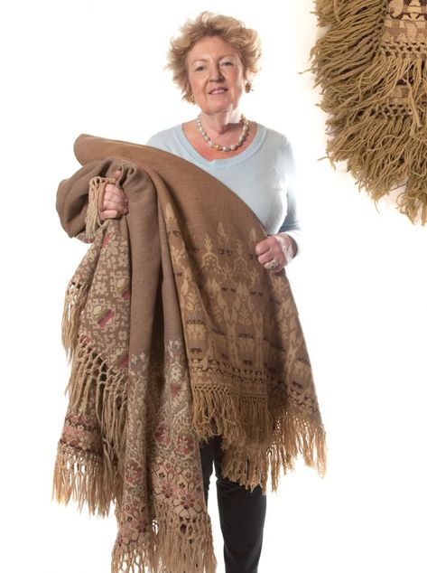 This is just one item from my Galway Shawl collection. I have three brown ones and a red petticoat. Galway Shawl, Historical Irish Clothing, Traditional Irish Clothing, Celtic Dress, Irish Dress, Irish Clothing, Ireland History, Donegal Tweed, Irish Design