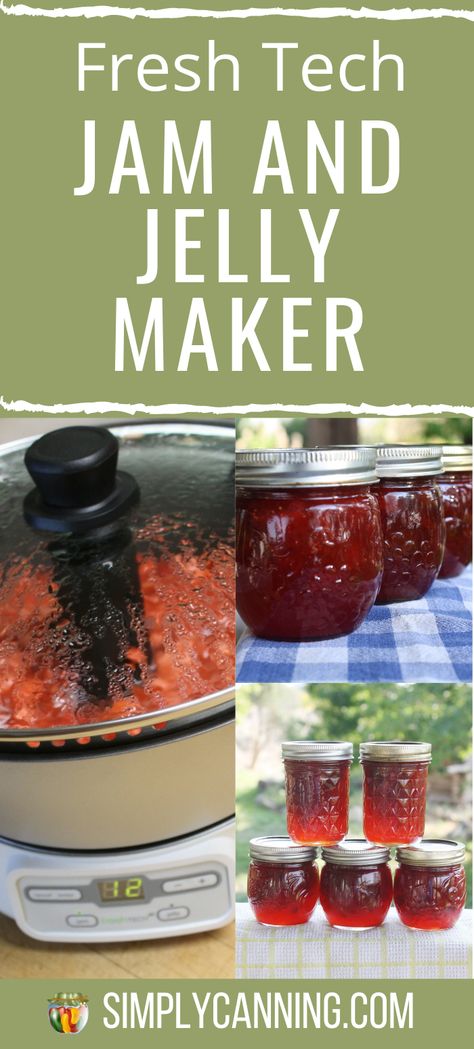 Fresh Tech Jam Maker Recipes, Ball Jelly Maker Recipes, Ball Jam Maker Recipes, Freshtech Jam And Jelly Maker Recipes, Ball Strawberry Jam Recipe, Jam And Jelly Maker Recipes, Jam Maker Recipes, Canning Methods, Jams Recipes