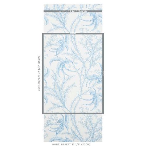 Ocean Toile - Delft Wallpapers | Schumacher Hall Wallpaper, Schumacher Wallpaper, Charcoal Wallpaper, Toile Wallpaper, Life Under The Sea, Blush Wallpaper, Turquoise Wallpaper, Aqua Wallpaper, Navy Wallpaper