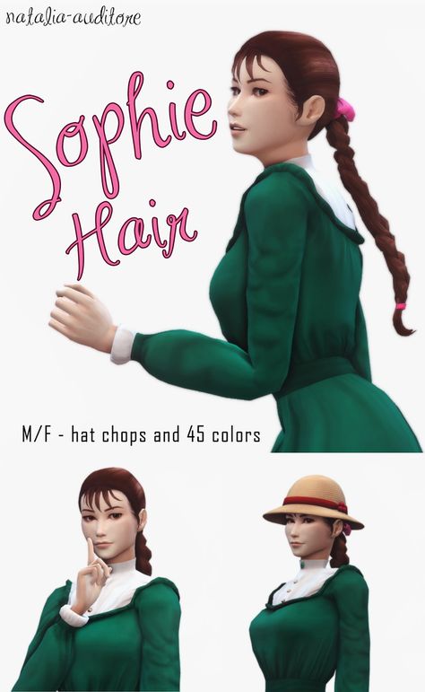 Cc Hats, Bratz Doll Outfits, Howl And Sophie, Sims 4 Anime, Sims 4 Studio, Sims 4 Characters, Sims 4 Cc Packs, Sims 4 Cc Furniture, Sims Hair