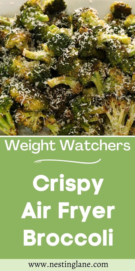 Weight Watchers Broccoli Recipes, Airfryer Broccoli Recipes, Air Fryer Weight Watchers Recipes, Broccoli Recipes Air Fryer, Broccoli Air Fryer Recipes, Air Fryer Broccoli Recipes, Weight Watchers Side Dishes, Air Fryer Recipes Weight Watchers, Weight Watchers Air Fryer Recipes