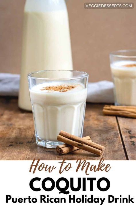 Coquito is a popular Christmas drink that's like a Puerto Rican Eggnog. If you're a fan of coconut and rum, you're going to love this authentic recipe! The easy-to-make drink is rich, coconutty, creamy, and absolutely delicious. It's a traditional staple during the holiday season. Easy Coquito Recipe, How To Make Coquito, Coquito Recipe, Boricua Recipes, Christmas Drink, Best Christmas Recipes, Holiday Drink, Puerto Rican Recipes, Holiday Breakfast