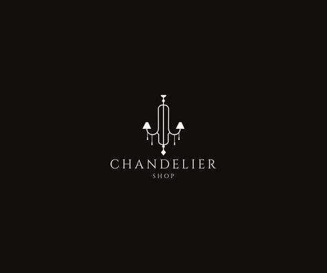 Home Decoration Items Shop Logo Chandelier Logo Design, Business Branding Design, Shop Logo Design, Minimal Logo Design, Modern Logo Design, Professional Logo Design, Luxury Logo, Unique Logo, Professional Logo