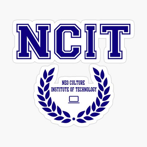 Get my art printed on awesome products. Support me at Redbubble #RBandME: https://www.redbubble.com/i/sticker/NCIT-Neo-Culture-Institute-Technology-NCT-127-by-LaDreams27/104985233.JCQM3?asc=u Neo Culture Technology Logo, Nct Stickers, Nct 127 Sticker, Neo Culture Technology, Kpop Stickers, University Logo, Design Posters, Technology Logo, Coloring Stickers