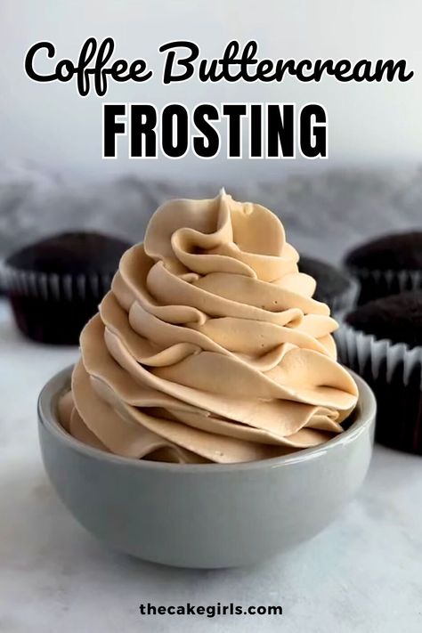 Coffee Buttercream Frosting Coffee Buttercream Frosting Recipe, Coffee Buttercream Frosting, Cake Me Home Tonight, Buttercream Recipes, Coffee Butter, Instant Espresso, Buttercream Frosting Cake, Butter Cream Frosting, Coffee Buttercream