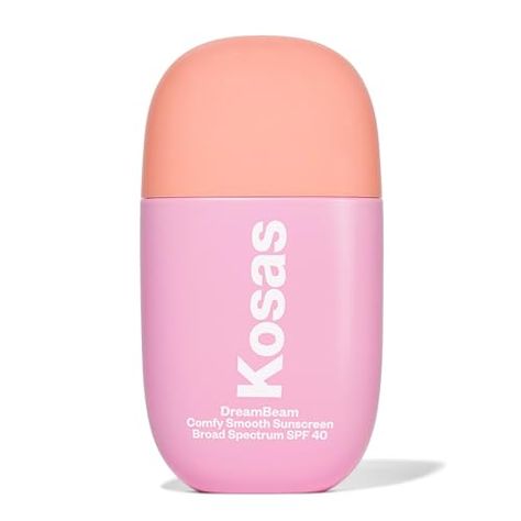 Kosas DreamBeam Mineral Sunscreen SPF 40 - Smooth Liquid Sun Protection for Face - Lightweight Makeup Base with Hyaluronic Acid, Ceramides & Peptides - Subtle Radiant Finish, 40 ml Kosas Tinted Sunscreen, Kosas Sun Screen, Kosas Dreambeam, Sephora Wishlist, Beauty Cabinet, Lightweight Makeup, Body Sunscreen, Sun Cream, Mineral Sunscreen