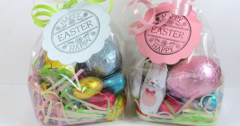 Easter Goodie Bags, Sweetie Cones, Creative Easter Baskets, Easter Treat Bags, Easter Gift Bags, Easter Favors, Easter Sweets, White Choc, Diy Easter Gifts