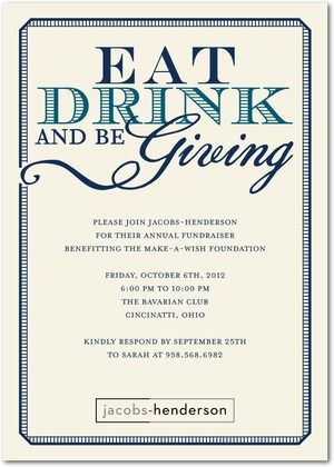 Corporate Event Invitations Charitable Giving - Front : Stormy Blue Charity Event Invitation, Event Invitation Design, Gala Invitation, Surprise Party Invitations, Valentine Poster, Stormy Blue, Make A Wish Foundation, Gala Ideas, House Warming Invitations