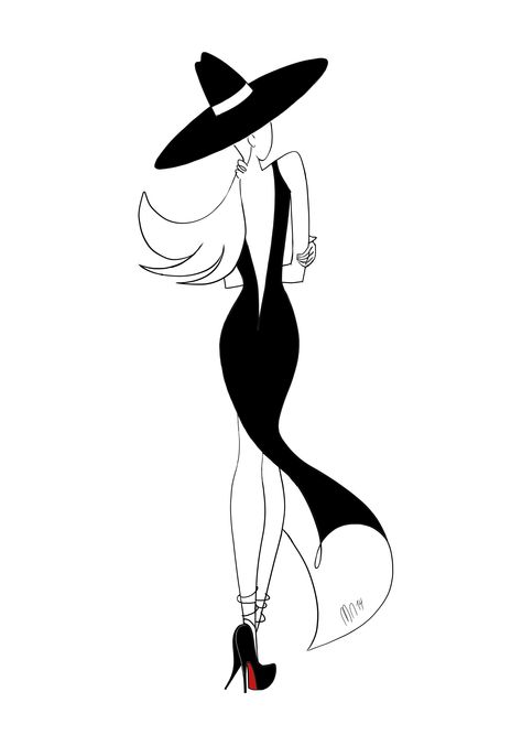 My third fashion illustration installment, Inspired by the late great Al Hirschfeld one of my favorite artist. This one is a different dress with a full length backless dress. Backless Dress Drawing, Al Hirschfeld, Dress Logo, Book Me, Dress Drawing, Different Dresses, Hair Studio, Favorite Artist, Fashion Editorial