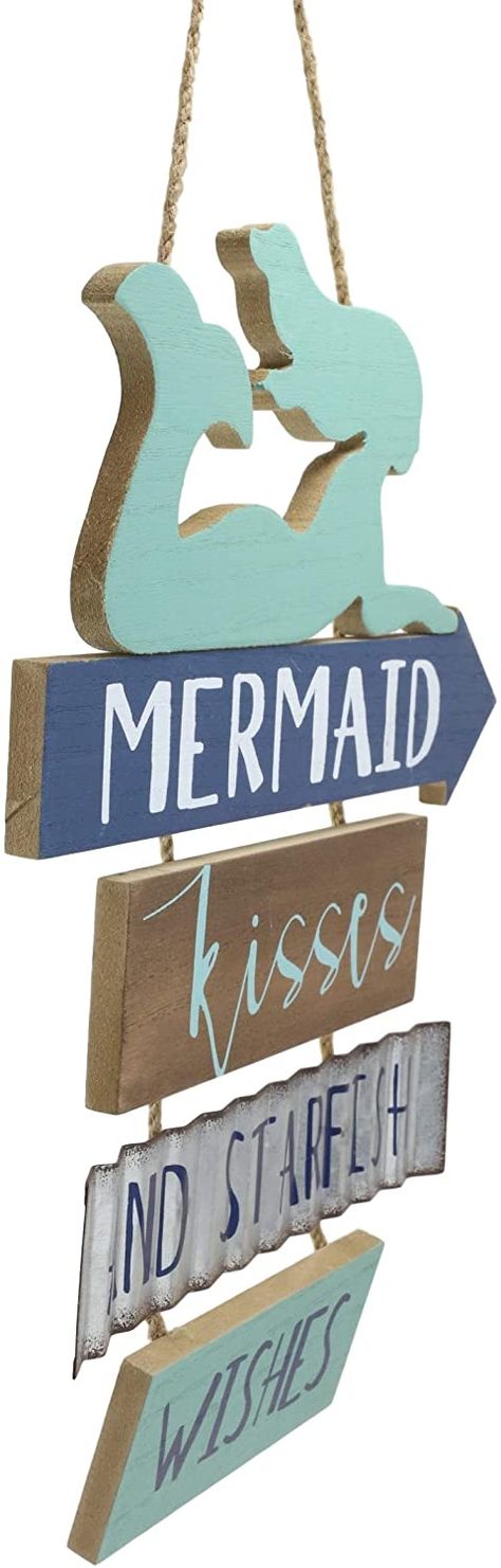 Surf Bathroom, Nautical Baby Nursery, Bathroom Colours, Mermaid Room Decor, Teal Mermaid, Vibe Bedroom, Beachy Bathroom, Mermaid Sign, Beach Craft