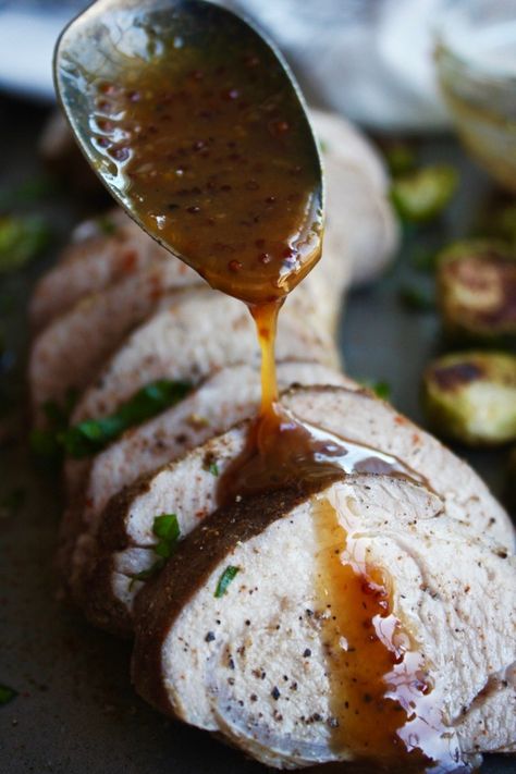 Sheet Pan Pork Tenderloin with Apple Cider Sauce Pork And Apple Sauce, Sauce For Pork Tenderloin, Mustard Sauce For Pork, Sheet Pan Pork Tenderloin, Sauce For Pork, Apple Cider Sauce, Apple Cider Pork, Sheet Pan Pork, Mustard Pork Tenderloin