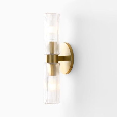 Modern Wall Sconces | West Elm Wall Scones, Decorative Wall Sconces, Hall Bathroom, Metal Canopy, Bathroom Sconces, Lighting Trends, Bathroom Wall Sconces, Outdoor Sconces, Modern Wall Sconces