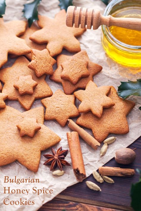 Spiced Christmas Cookies, Spiced Biscuits Recipe, Honey Spice Cookies, Spiced Cookies Christmas, Xmas Biscuits Recipe, Christmas Spice Cookies, International Christmas Cookies, Bulgarian Cookies, Gluten Free Dairy Free Gingerbread Cookies