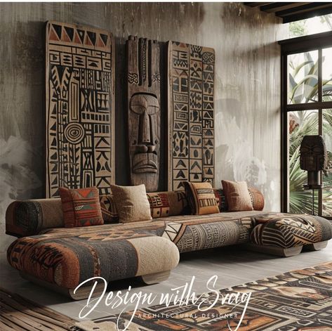 #genzdecor #millennialdesign #interiordesign #hometips #decortrends #generationalstyle #modernhome #designinspiration #homeinterior #boredpanda African Style Living Room, African Interior Design Living Rooms, African Living Room Ideas, African Style Interior, African Furniture Design, African Decor Living Room, Afrocentric Decor, African Interior Design, African Furniture