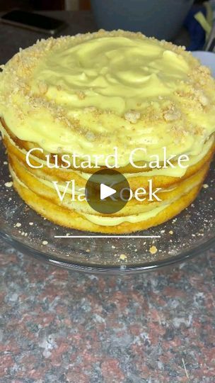 Custard Powder Recipes, Vanilla Magic Custard Cake, Vanilla Custard Cake, Baby Potato Salad, How To Make Custard, Cup Of Cake, Custard Cake Recipes, Custard Slice, Butter Puff Pastry