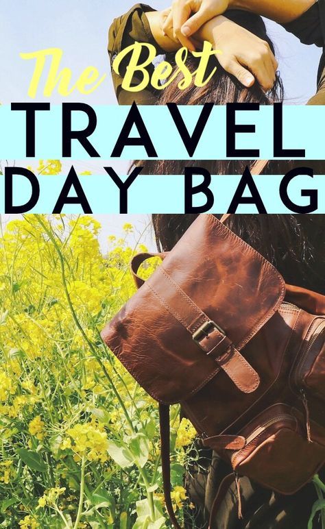 The best travel day bag lets you travel in style while holding everything you need. As a bonus, we've included a packing list of daily travel essentials! Travel Day Bag, Bag For Travel, Packing List For Travel, Travel App, Travel In Style, Packing Tips For Travel, Travel Items, Quick Guide, Travel Lover