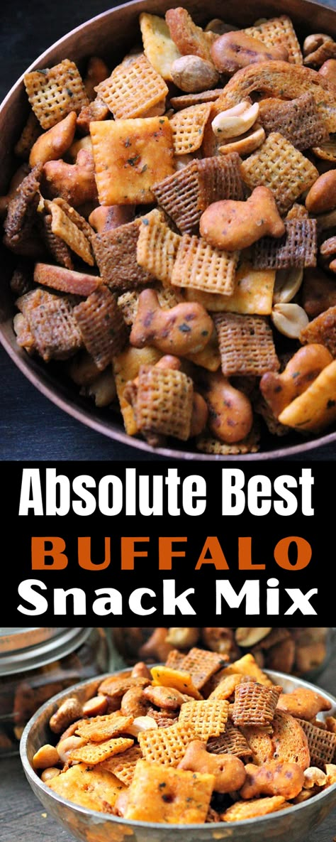 Chex Mix Recipes Buffalo Ranch, Buffalo Snack Mix Recipes, Buffalo Ranch Snack Mix Recipes, Buffalo Chex Recipes, Chex Mix Recipes Original Spicy, Chex Mix Spicey, Snacks For Hunting, Savory Snack Mixes For A Crowd, Easy Salty Snacks Homemade