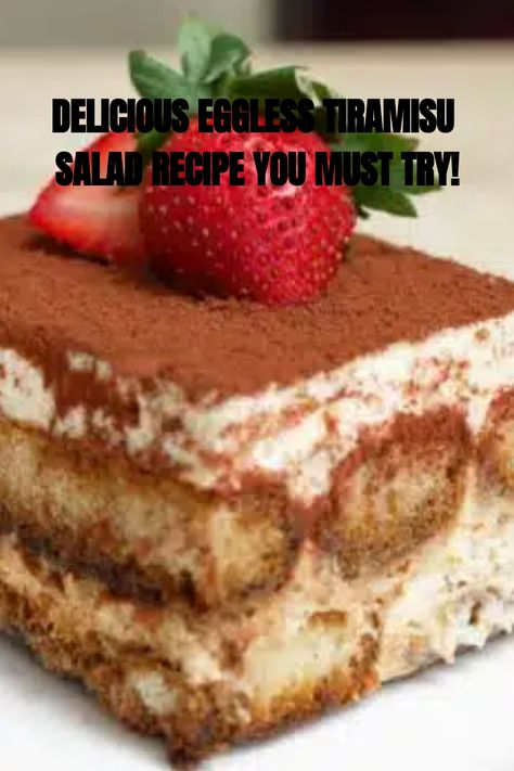 Easy Eggless Tiramisu Recipe No Egg Tiramisu, Easy Tiramisu Recipe No Egg, Tiramisu Recipe Giada, Tiramisu Without Eggs, Banana Waffles Healthy, Tiramisu Recipe Without Eggs, Martini Recipes Classic, Eggless Tiramisu Recipe, Easy Homemade Lasagna