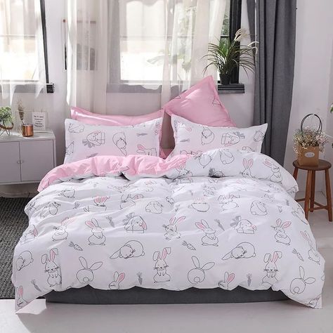 Duvet Set for 12,000 Naira* The ones that are sold for 4,000 Naira In Nigeria s good as this! BUY NOW!!! #fypシ゚viralシ #duvet Rabbit Bed, Rabbit Bedding, Tiffany Green, Aesthetic Bedroom Decor, Blue Comforter, Cute Bedding, Full Bedding Sets, Cotton Bedsheets, Queen Comforter