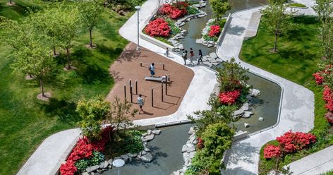 Ketcheson Neighbourhood Park | PWL Partnership Park Landscape Design, Public Park Design, Urban Landscape Design, Pavilion Design, Grad Ideas, Park Landscape, Park Designs, Landscape And Urbanism, Community Park