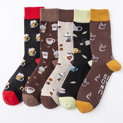 Beer Tumbler, Chair Socks, Beer Socks, Food Kawaii, Work Socks, Custom Socks, Funny Socks, Novelty Socks, Designer Socks