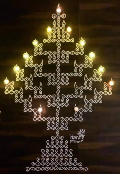 Karthikai Deepam Kolam, Karthigai Deepam Kolam, Deepam Kolam, Karthigai Deepam, Easy Rangoli Designs Videos, Rangoli Designs Photos, Rangoli Designs Simple Diwali, Rangoli Side Designs, Rangoli Colours