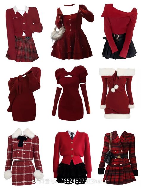 Outfit Template, Kpop Heart, Punk Style Outfits, Xmas Outfits, Day Outfit Ideas, Heart Clothes, Christmas Outfits Women, Christmas Outfit Ideas, Kawaii Fashion Outfits