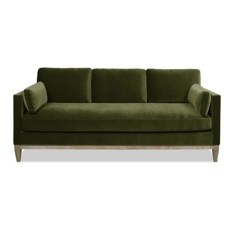 Pera 84'' Upholstered Sofa | Wayfair North America Olive Sofa, Farmhouse Sofa, Small Sectional Sofa, Velvet Living Room, Jennifer Taylor, Green Velvet Sofa, Green Sofa, Sofa Sale, Velvet Sofa