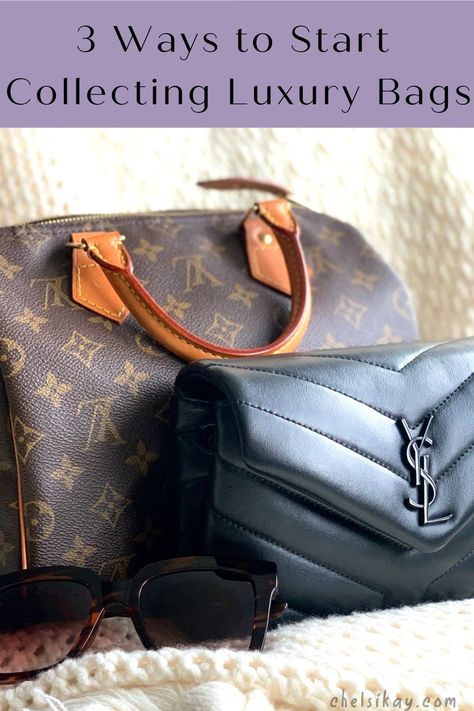 Want to start your luxury bag collection? Here are 3 beginner tips to get your started. Luxury Bags Collection, Buy Bags, Luxury Bag, Bag Collection, Types Of Bag, Small Leather Goods, Louis Vuitton Speedy Bag, Luxury Items, Luxury Handbags