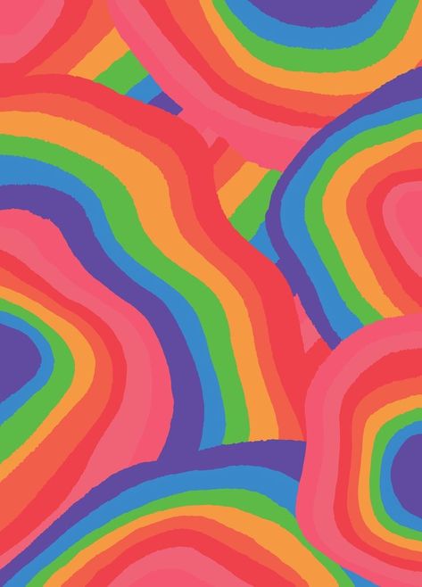 90s Pattern Aesthetic, Aesthetic Rainbow Background, Rainbow Background Aesthetic, Rainbow Wallpaper Aesthetic, 90s Aesthetic Wallpaper, Rainbow Wallpapers, Rainbow Backgrounds, Indie Patterns, Rainbow Wallpaper Iphone