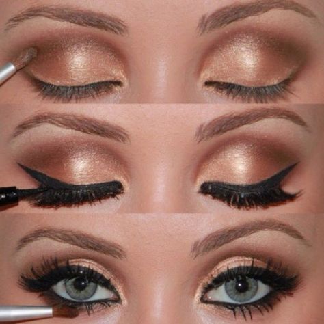 Stage Makeup. Adele style...an option for ballroom competition makeup Holiday Makeup Looks Christmas, Thanksgiving Makeup Looks, Ballroom Makeup, Thanksgiving Makeup, Cheer Makeup, Competition Makeup, Fall Eye Makeup, Bronze Eye Makeup, Bronze Eyeshadow